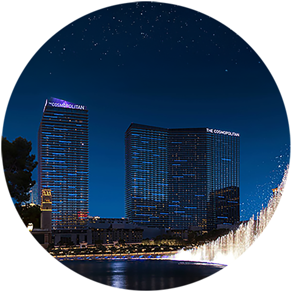Photo of the Cosmopolitan Las Vegas at night