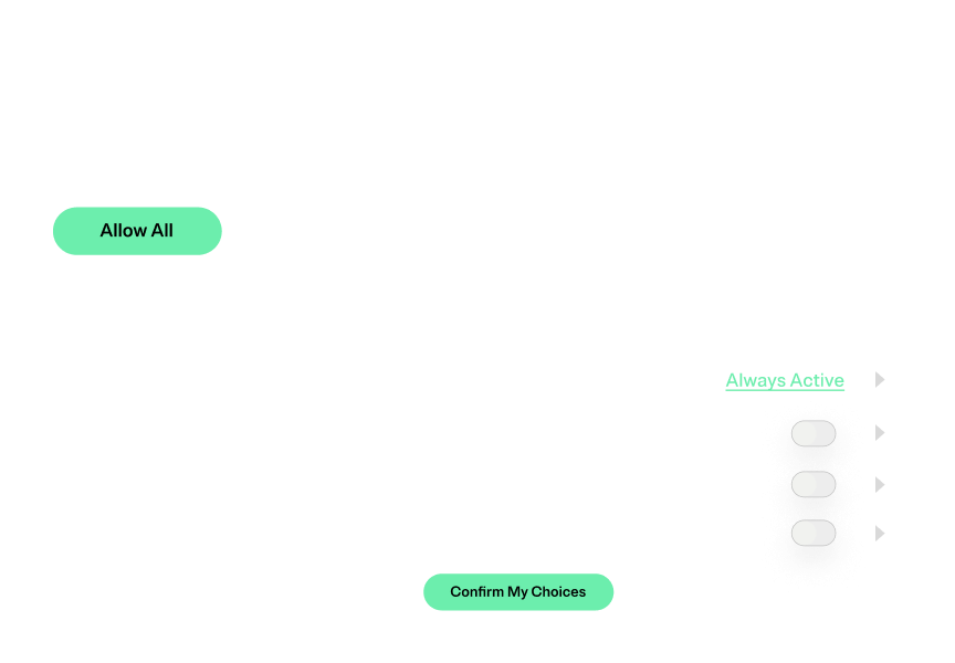 Modules from the consent and preferences solution of the OneTrust platform