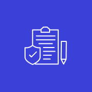 clipboard pencil and shield 